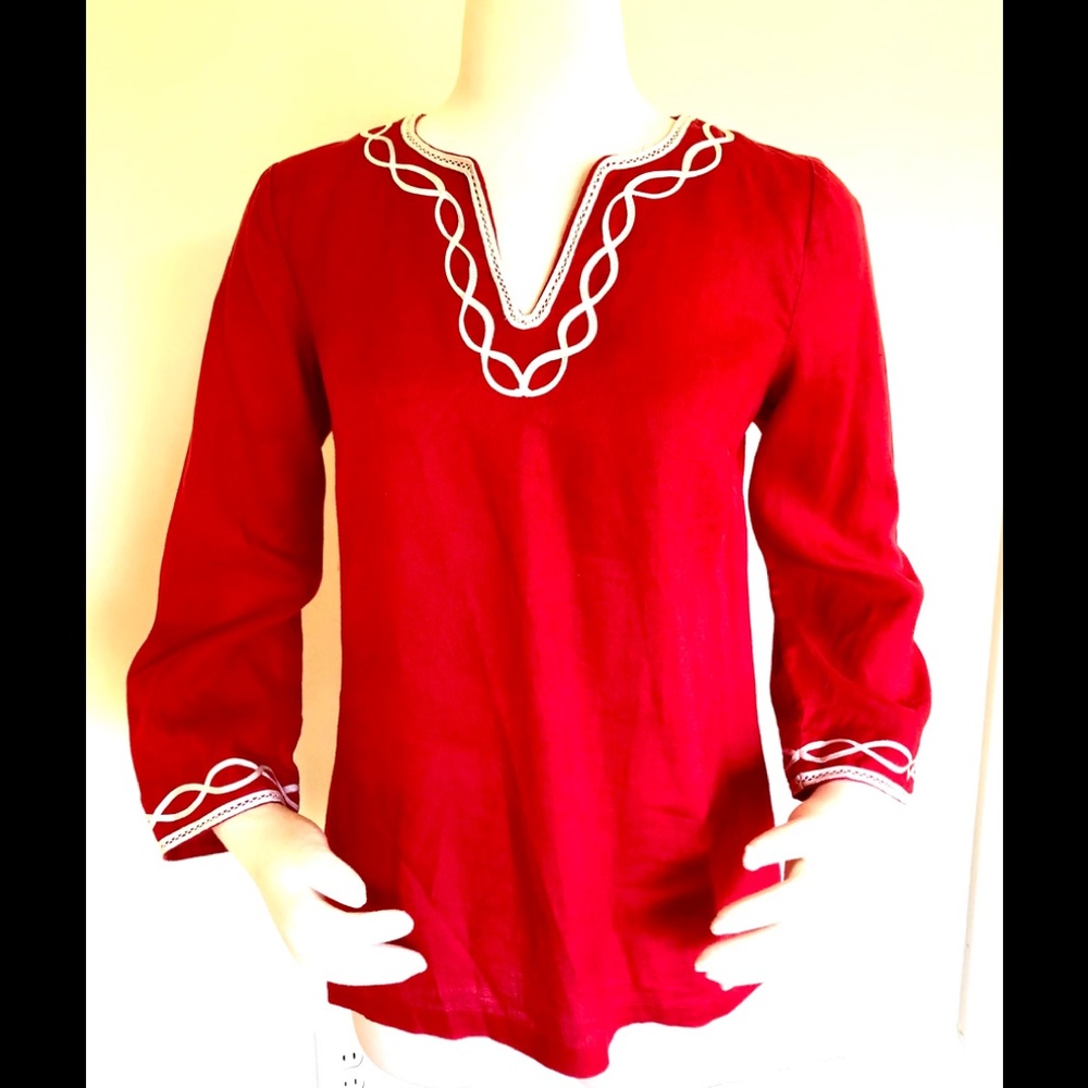 Talbots linen tunic